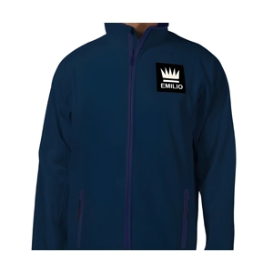 Emilio Men's Navy Softshell Jacket Size Small