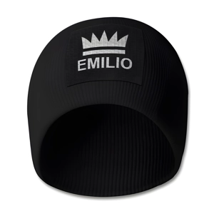 Emilio Black Beanie Hat