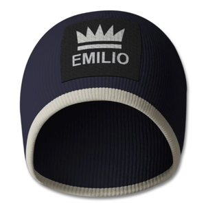 Emilio Navy Stone Beanie Hat