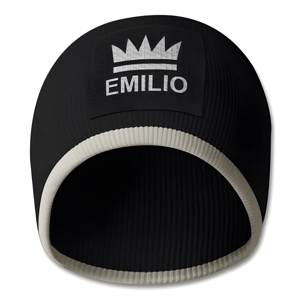 Emilio Black Stone Beanie Hat