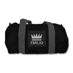 Emilio Black Grey Duffel Bag