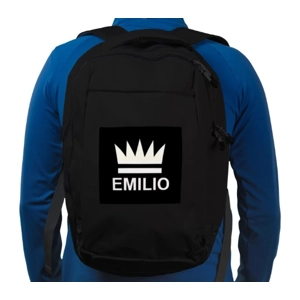Emilio Black Sports Backpack