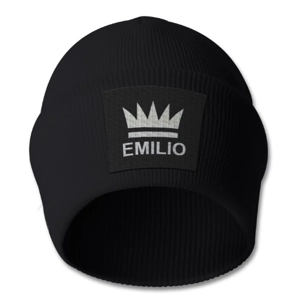 Emilio Black Beanie Hat