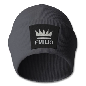 Emilio Graphite Grey Beanie Hat