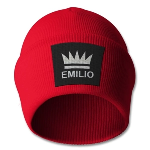 Emilio Classic Red Beanie Hat