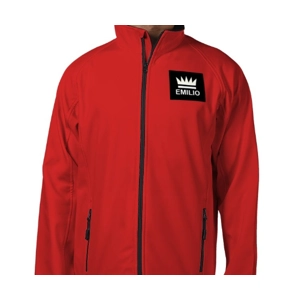 Emilio Men's Red Softshell Jacket Size Large