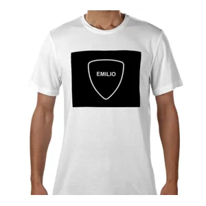 Emilio Men's White T Shirt Size Large