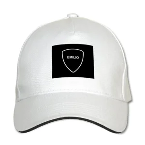 Emilio  White Black Cap
