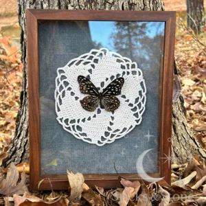 Framed Blue Tiger Wanderer Butterfly