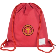 Aberford Primary School Drawstring PE Bag, Red