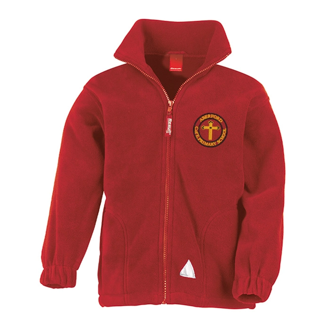 product Image for Aberford Primary School Embroidered Fleece, Red
