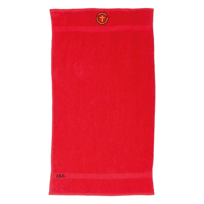product Image for Aberford Primary School Embroidered Swimming Towel, Red