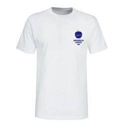 Applefields School York Embroidered White T-shirt