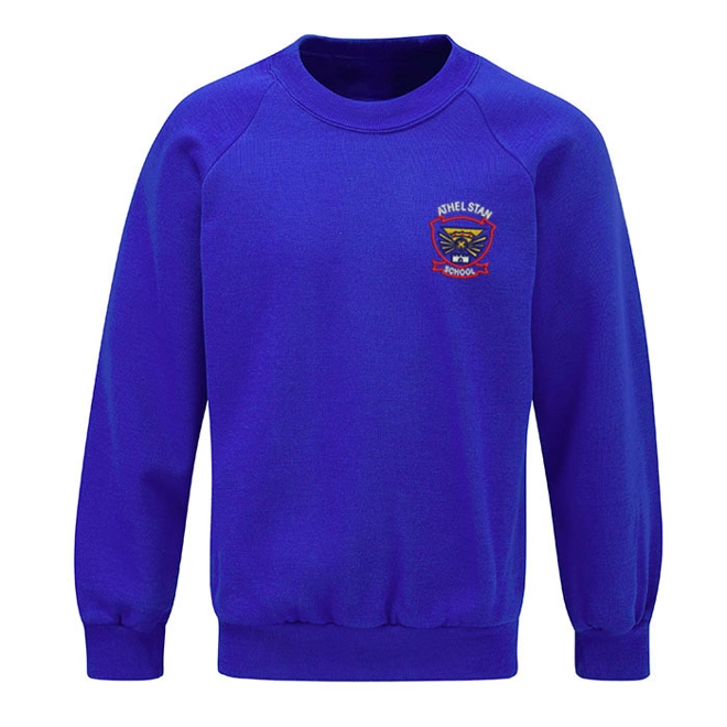 product Image for Athelstan School Embroidered Sweatshirt, Royal blue