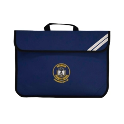 Bramham Primary School Embroidered Book Bag, Navy blue
