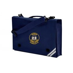 Bramham Primary School Embroidered Document Folder Bag, Navy blue