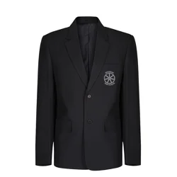 Brigshaw High School Embroidered Boys'/Unisex Blazer, Black