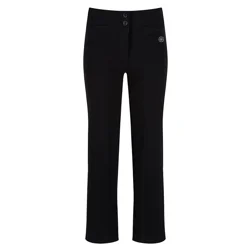 Brigshaw High School Girl's Straight Leg Embroidered Trousers, Black