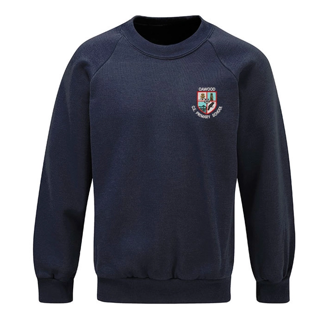 product Image for Cawood Primary School Nursery Embroidered Sweatshirt, Navy blue