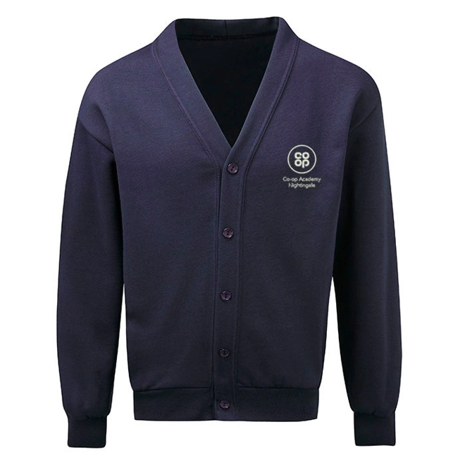 product Image for Co-op Academy Nightingale Embroidered Cardigan, Navy blue