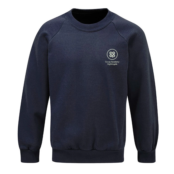 product Image for Co-op Academy Nightingale Embroidered Sweatshirt, Navy blue