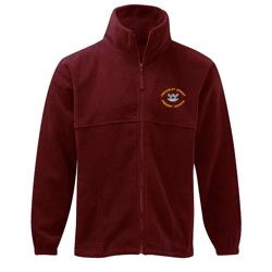 Crossley Street Primary School Embroidered Fleece, Burgundy