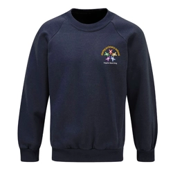 Darley Primary School Embroidered Sweatshirt, Navy blue