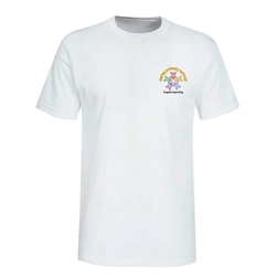 Darley Primary School Embroidered T-shirt, White