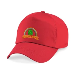 Deighton Gates Primary School Embroidered Cap, Red