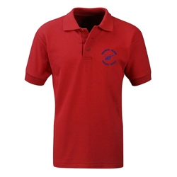 Dishforth Airfield Primary School Embroidered Polo Shirt, Red