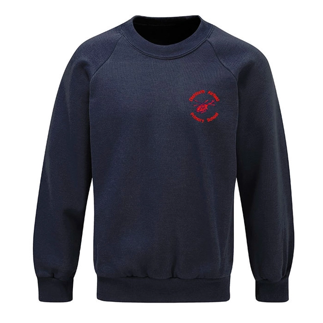 product Image for Dishforth Airfield Primary School Embroidered Sweatshirt, Navy blue