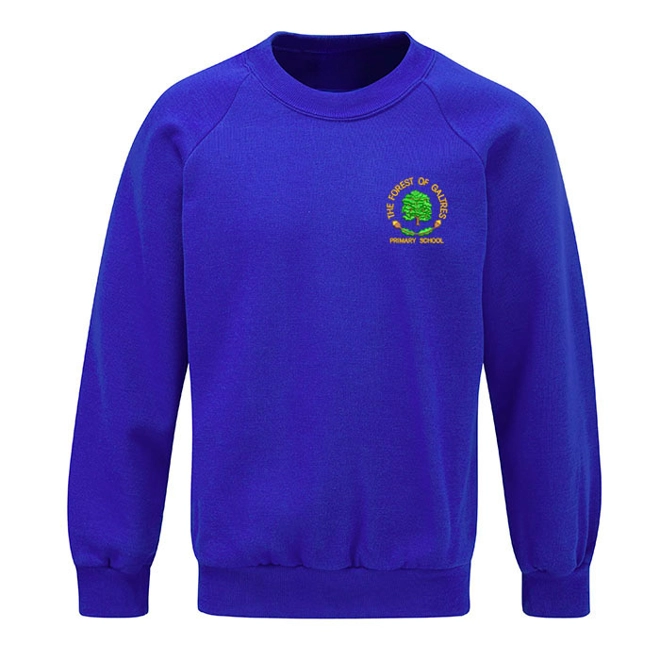 product Image for Forest of Galtres Primary School Embroidered Sweatshirt, Royal blue