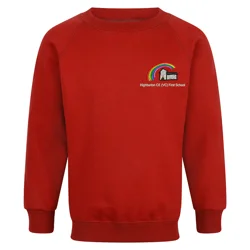 Highburton First Academy Embroidered Sweatshirt, Red