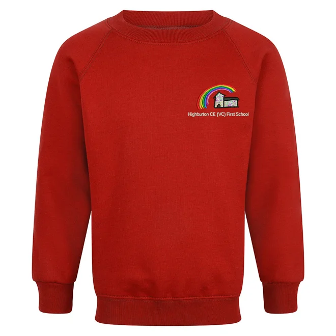 product Image for Highburton First Academy Embroidered Sweatshirt, Red