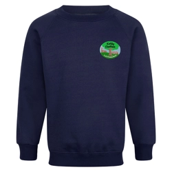 Kirkby Fleetham Primary School Embroidered Sweatshirt, Navy blue