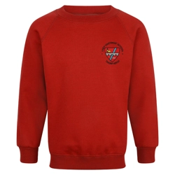 Lady Hastings' Primary School Embroidered Sweatshirt, Red