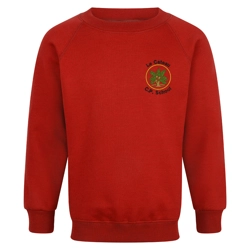Le Cateau Primary School Embroidered Sweatshirt, Red