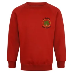 Le Cateau Primary School Embroidered Sweatshirt, Red
