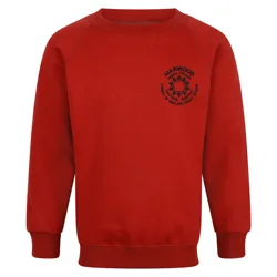 Marwood Infant School Embroidered Sweatshirt, Red