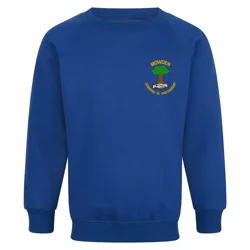 Mowden Infant & Junior Schools Embroidered Sweatshirt, Royal blue