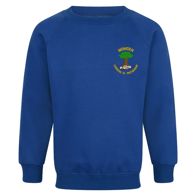 product Image for Mowden Infant & Junior Schools Embroidered Sweatshirt, Royal blue