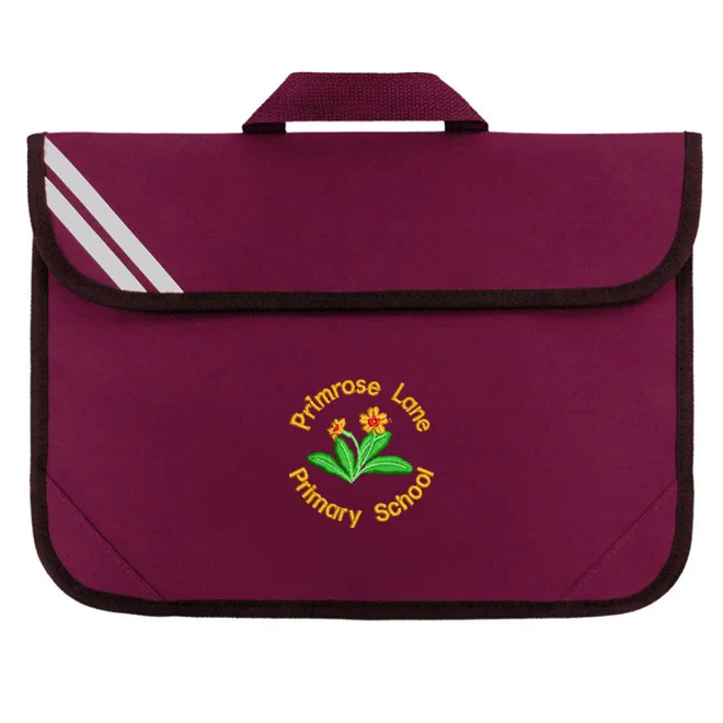product Image for Primrose Lane Primary Embroidered School Book Bag, Maroon