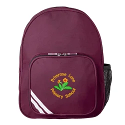 Primrose Lane Primary School Embroidered Infant Backpack, Maroon
