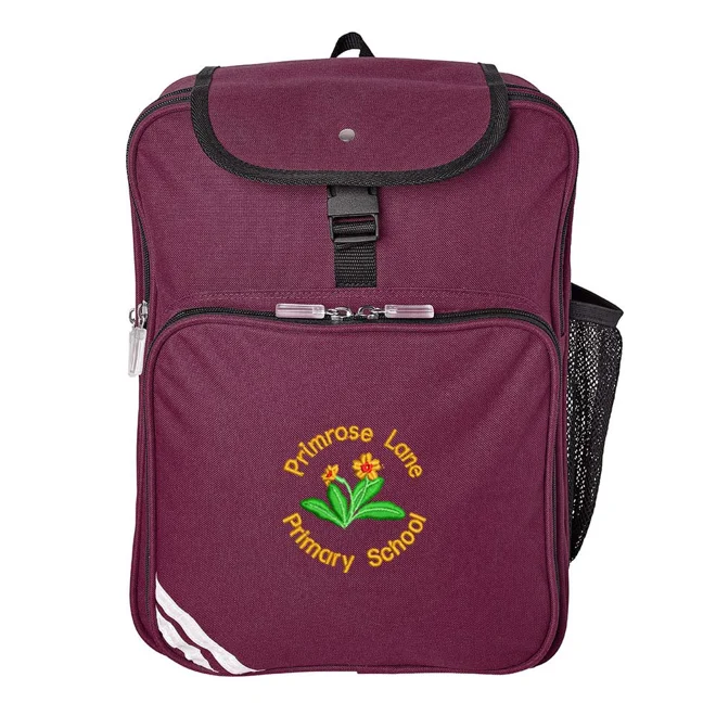 product Image for Primrose Lane Primary School Embroidered Junior Backpack, Marooon