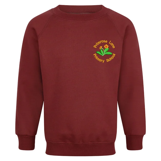 product Image for Primrose Lane Primary School Embroidered Sweatshirt, Maroon