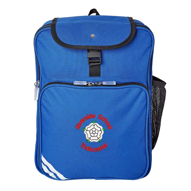 product Image for Riverside School & Nursery Embroidered Junior Backpack, Royal blue