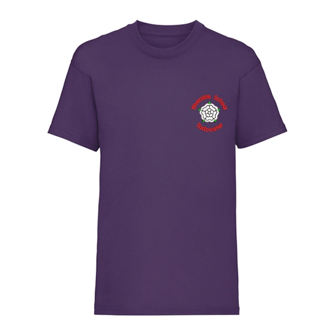 Additional Image for Riverside Primary School & Nursery Embroidered T-shirt, House colours