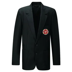 Sherburn High School Embroidered Boys'/Unisex Blazer, Black