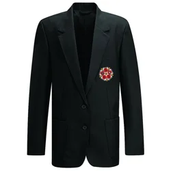 Sherburn High School Embroidered Girls' Blazer, Black