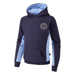 St. John's Catholic School Embroidered Sports Hoodie, Navy/Sky